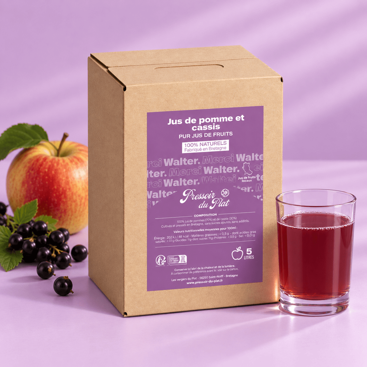 Jus de Pomme Cassis Artisanal | Merci Walter