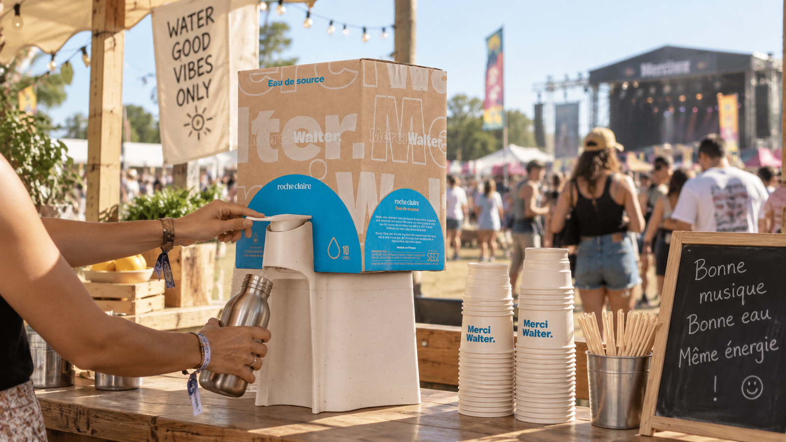 Quelle quantité d’eau prévoir pour un festival ou un événement ?