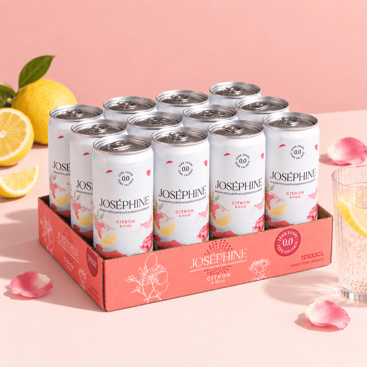 Eau Pétillante Citron & Rose | Merci Walter