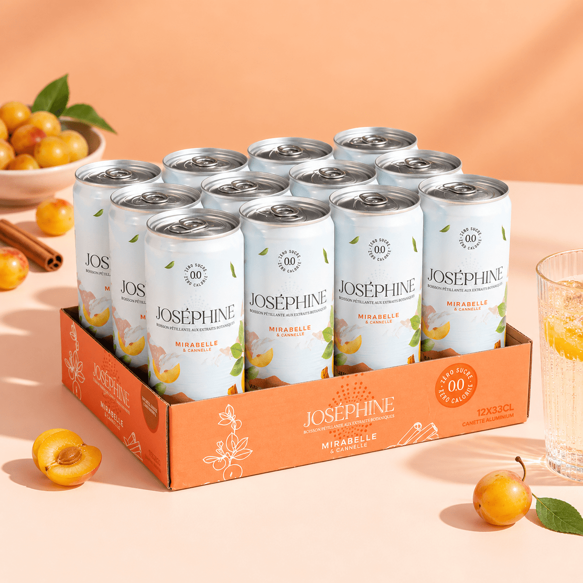 Eau Pétillante Mirabelle & Cannelle | Merci Walter