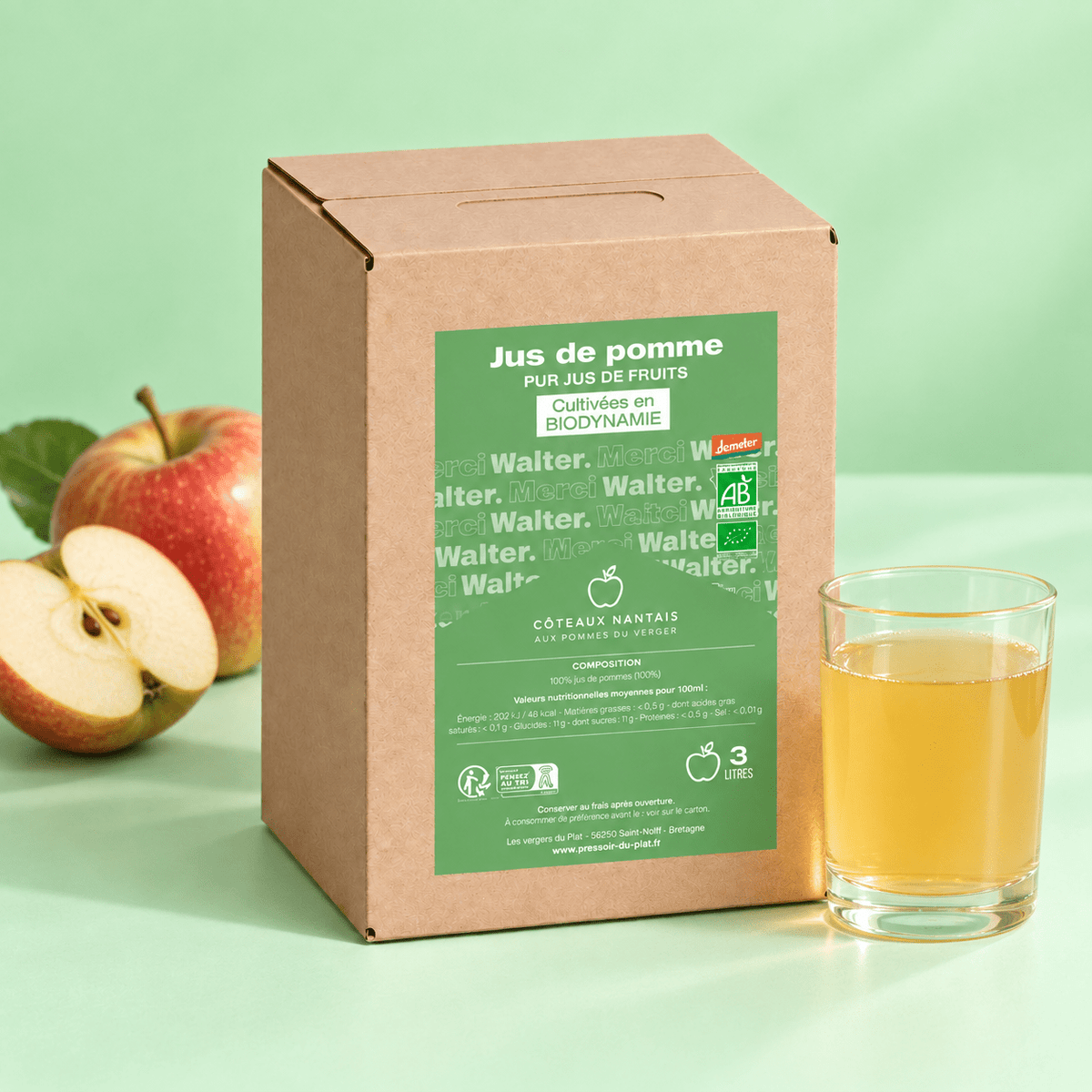 Jus de Pomme Bio Demeter | Merci Walter