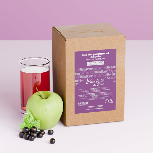 Jus de pomme cassis artisanal 5 litres | Merci Walter